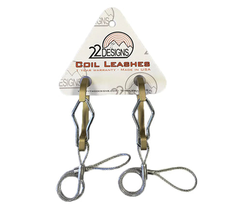 22 Designs Coil Leash Pair - Gear West