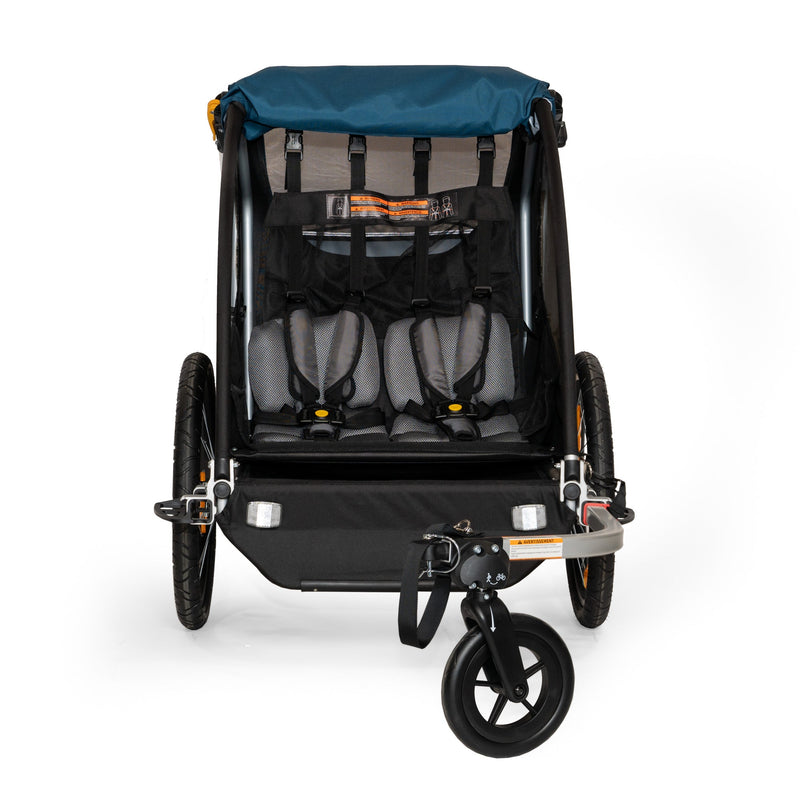 Load image into Gallery viewer, Burley Encore X Child Trailer Double Pacific Blue
