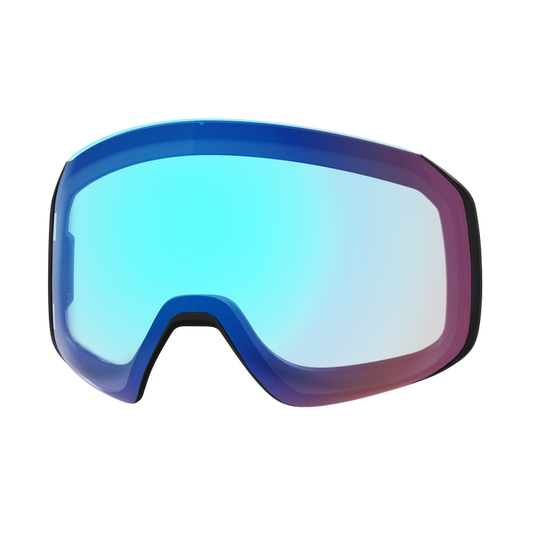 4D MAG S Goggle in White Vapor w/ChromaPop Everyday Rose Gold Mirror Lens