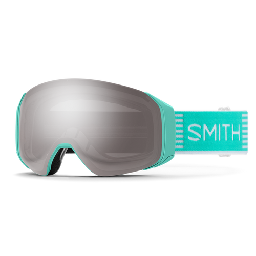 4D MAG S Goggles in Iceberg Sport Stripes  w/ChromaPop Sun Platinum Mirror Lens