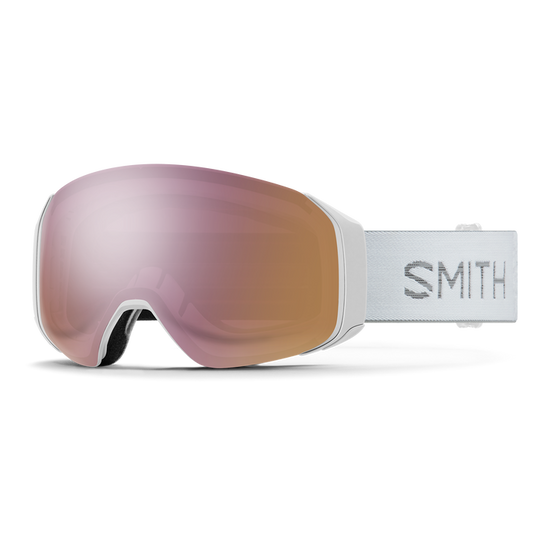 4D MAG S Goggle in White Vapor w/ChromaPop Everyday Rose Gold Mirror Lens