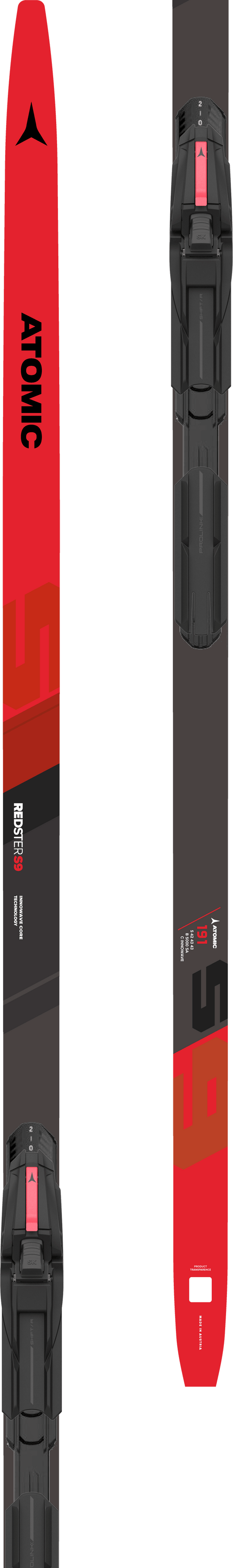 Atomic Redster S9 Skate Ski + Shift Race Skate Binding