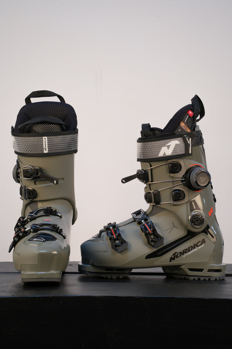Load image into Gallery viewer, Nordica W27 Speedmachine 3 120 BOA Cuff Dk Gry/Blk/Red
