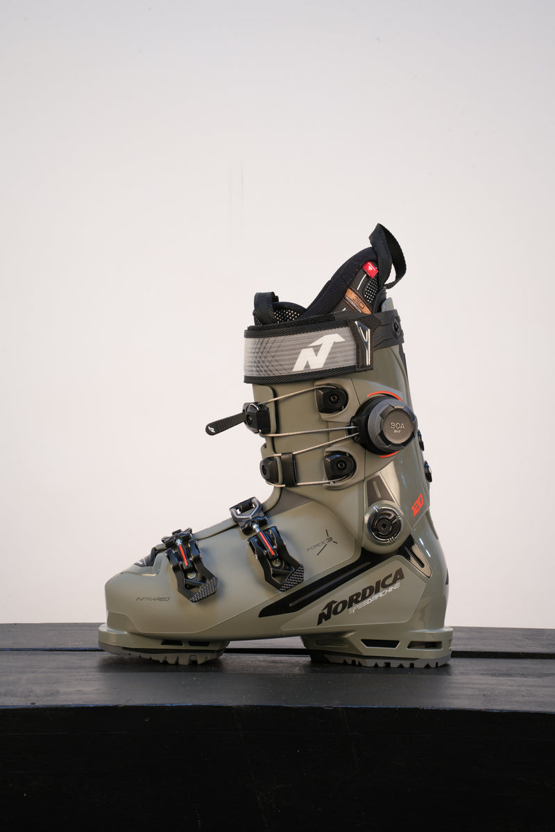 Load image into Gallery viewer, Nordica W27 Speedmachine 3 120 BOA Cuff Dk Gry/Blk/Red
