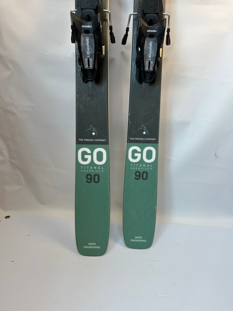 SKI N STANCE 90 + FIXATIONS MARKER GRIFFON 13 90MM BLACK/TAN SKI N STANCE 90 + FIXATIONS MARKER GRIFFON 13 90MM BLACK/TAN