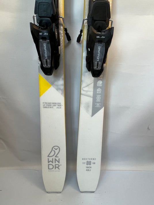 Demo WNDR Nocturn 88 184cm w/ Marker Griffon 13 Demo Bindings