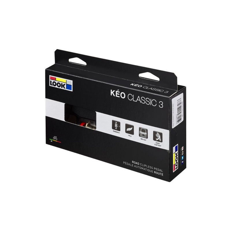 Load image into Gallery viewer, LOOK KEO CLASSIC 3 Pedals - Single Sided Clipless, Chromoly, 9/16", Black/Red
