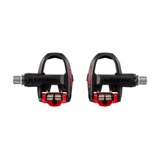 LOOK KEO CLASSIC 3 Pedals - Single Sided Clipless, Chromoly, 9/16", Black/Red