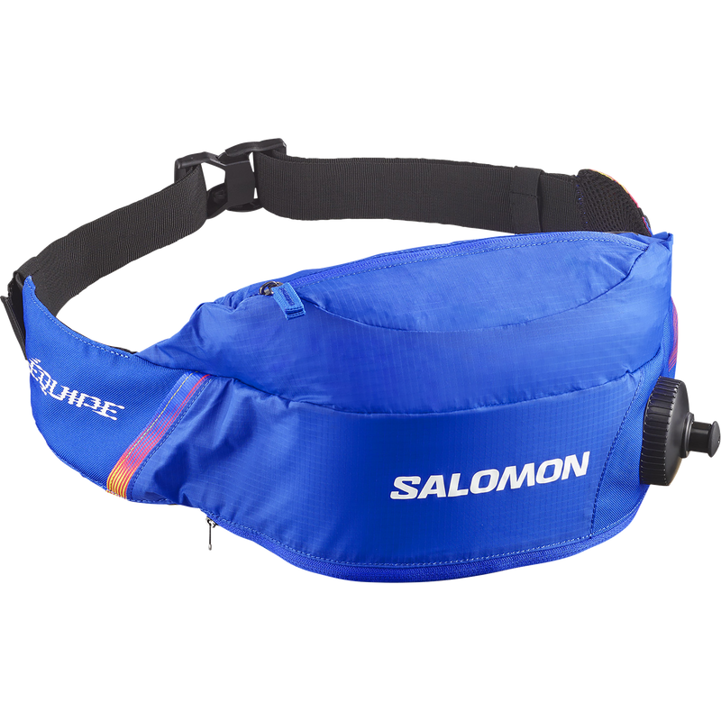 Load image into Gallery viewer, Salomon Thermobelt Race Blue/Fiery Red/Yellow
