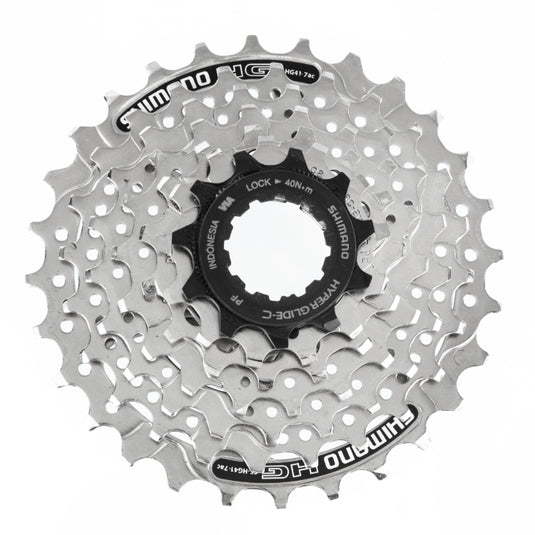 Shimano CS-HG41 Cassette - 7 Speed, 11-28t, Silver