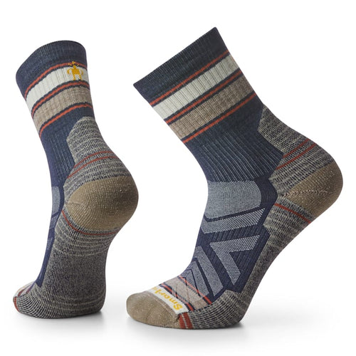 Smartwool Hike LC Striped Mid Crew Sock