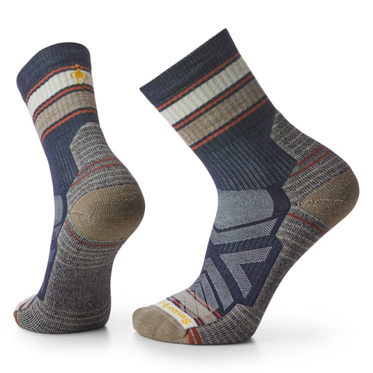 Smartwool Hike LC Striped Mid Crew Sock