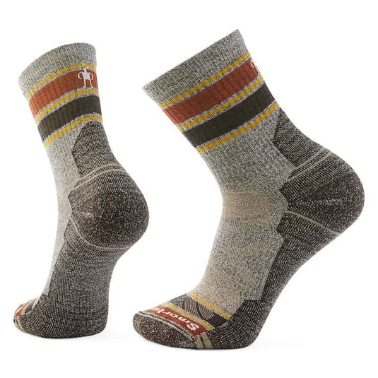 Smartwool Hike LC Striped Mid Crew Sock