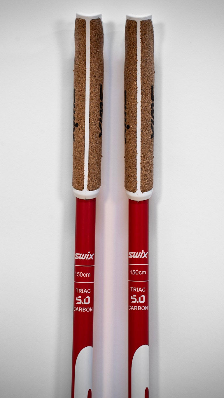 Load image into Gallery viewer, Swix cork grips on ski pole
