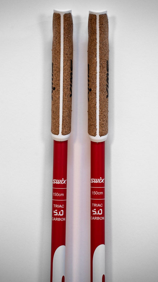 Swix cork grips on ski pole