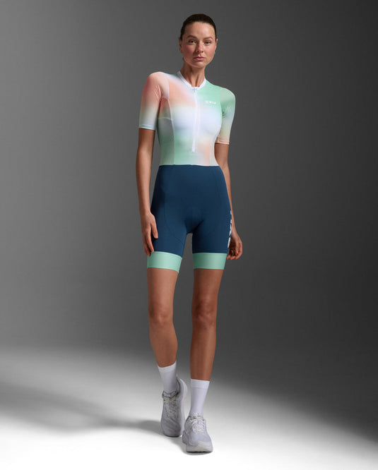 2XU Women's Aero Hex Sleeved Trisuit