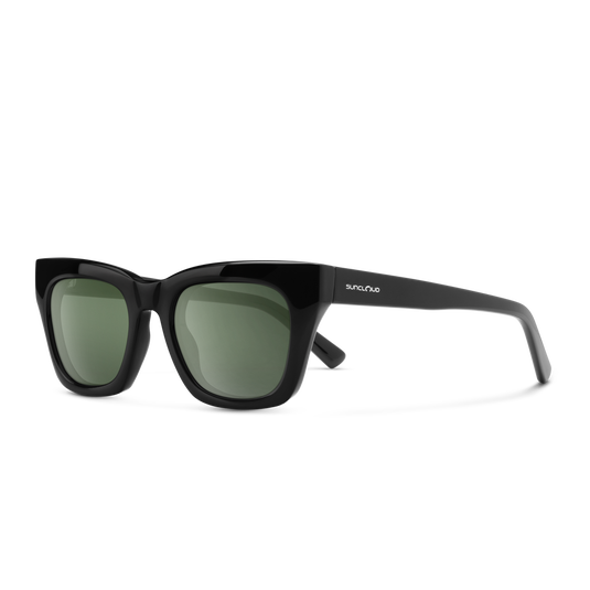 Suncloud Allora Black | Polarized Gray Green Lens