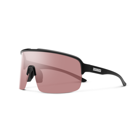 Suncloud Amplify Matte Black | Polarized Low Light Rose Lens