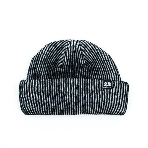 Autumn Shorty Cord Double Roll Beanie in White - Gear West