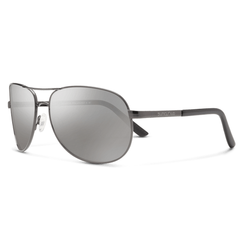Suncloud Aviator Gunmetal w/Polarized Silver Mirror Lens