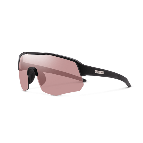Suncloud Cadence Matte Black w/Polarized Low Light Rose Lens