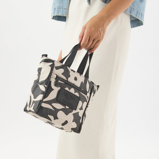Aloha Crossbody Fall Flowers Black/Sandstone