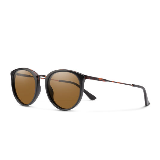 Suncloud Dana Black Metal Tortoise | Polarized Brown Lens