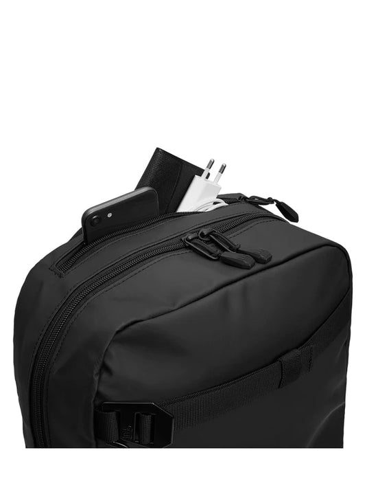 Db The Scholar PU Leather Backpack in Black - Gear West