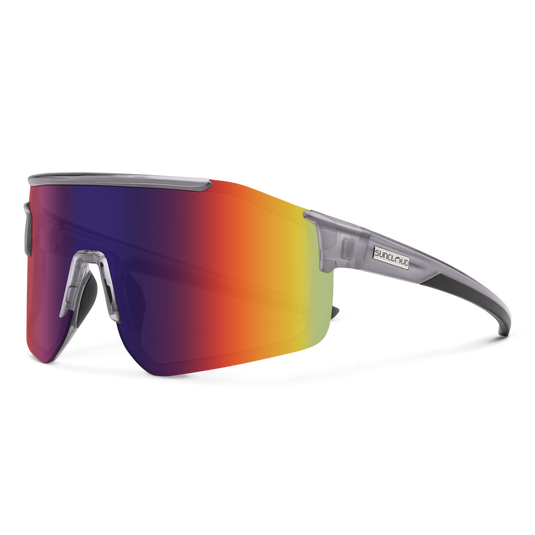 Suncloud Domain Transparent Gray | Polarized Mirror Lens