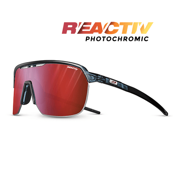 julbo goggles reactiv Julbo Frequency Translucent Blue / Black REACTIV 0-3 High Contrast
