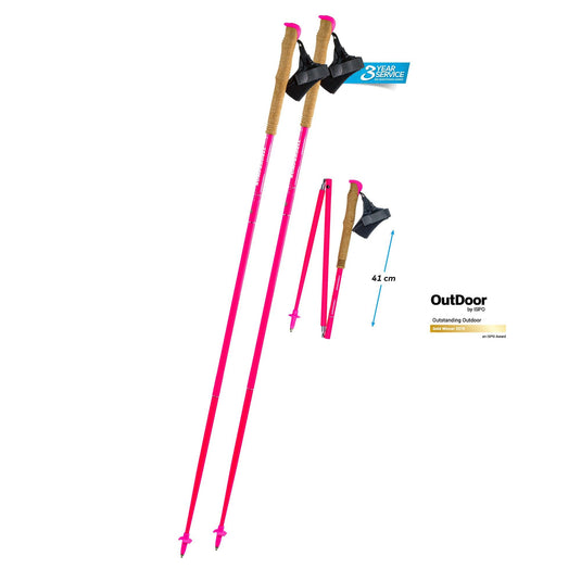 Komperdell Carbon FXP Team Pink Hiking Pole - Gear West