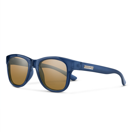 Suncloud Leeway Crystal Denim | Polarized Brown Lens