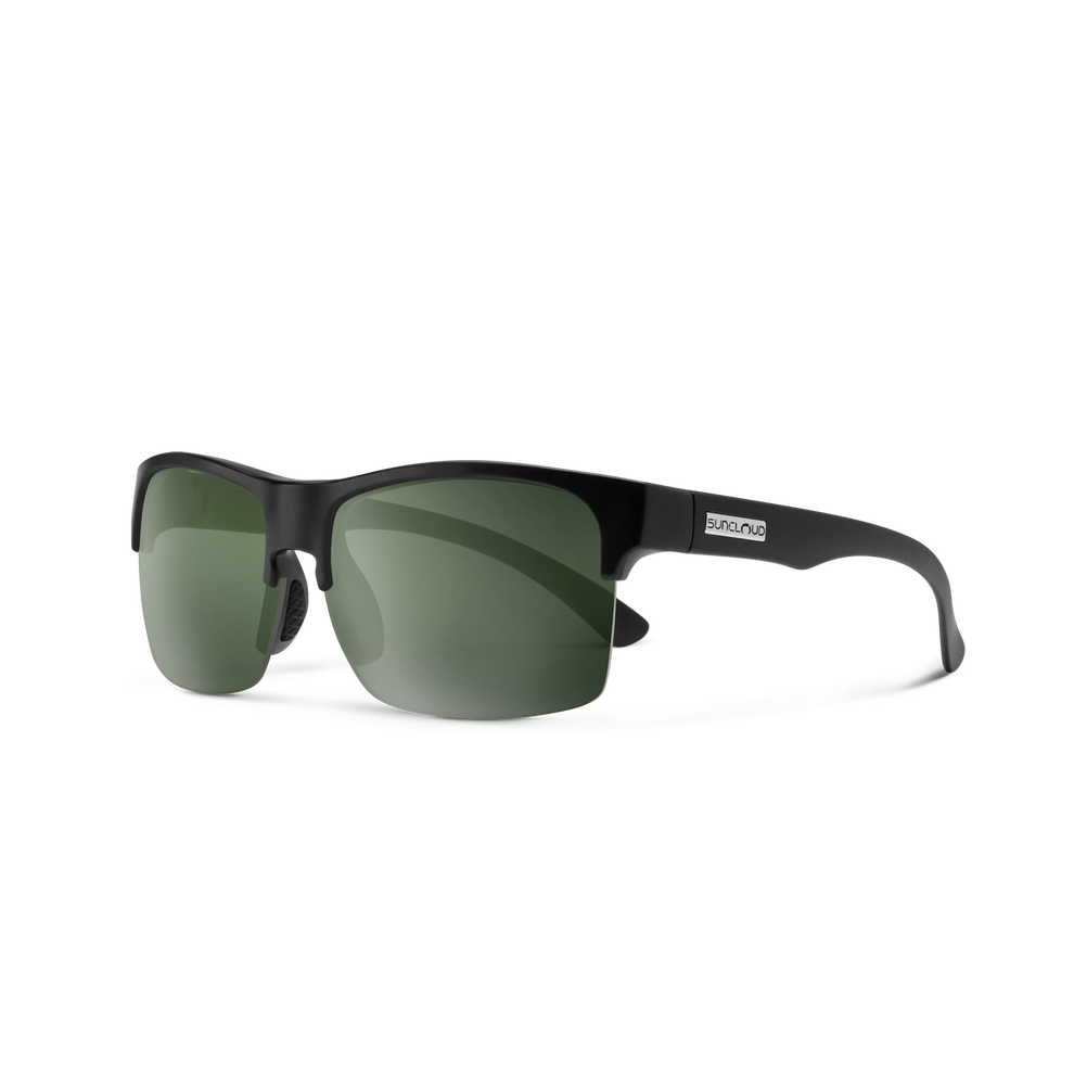 Suncloud Rambler Lite Matte Black | Polarized Gray Green Lens – Gear West