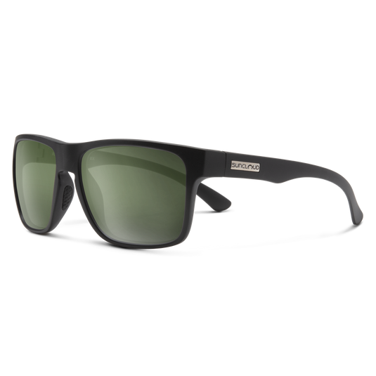 Suncloud Rambler Matte Black | Polarized Gray Green Lens