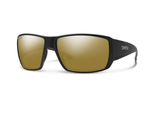 Smith Guide's Choice in Matte Black with ChromaPop Glass Polarized Bronze Mirror Lens - Gear West