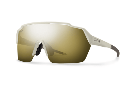 Smith Shift Split MAG in Matte Bone with ChromaPop Black Gold Mirror Lens - Gear West