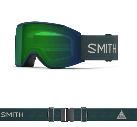 Smith Squad MAG Goggle in Pacific Flow with ChromaPop Everyday Green Mirror Lens - Gear West