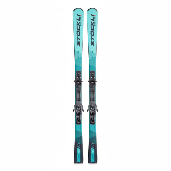 Stockli Women's Laser MP Ski with D20 Plate & Salomon SRT12 Stockli Women's Laser MP Ski with D20 Plate & Salomon SRT12