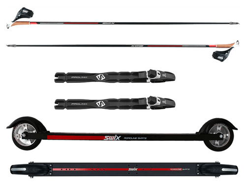 Swix Roadline Skate Rollerski Package with Prolink Bindings - Gear West