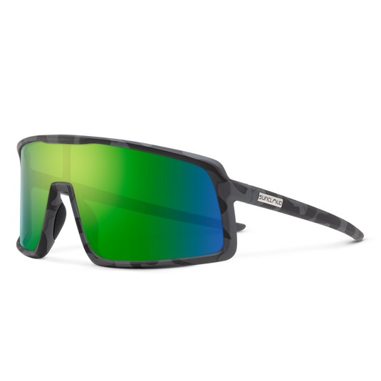 Suncloud Upshot Matte Stonefish | Polarized Green Mirror Lens