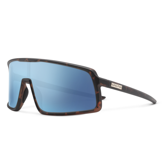 Suncloud Upshot Matte Tortoise | Polarized Aqua Mirror Lens