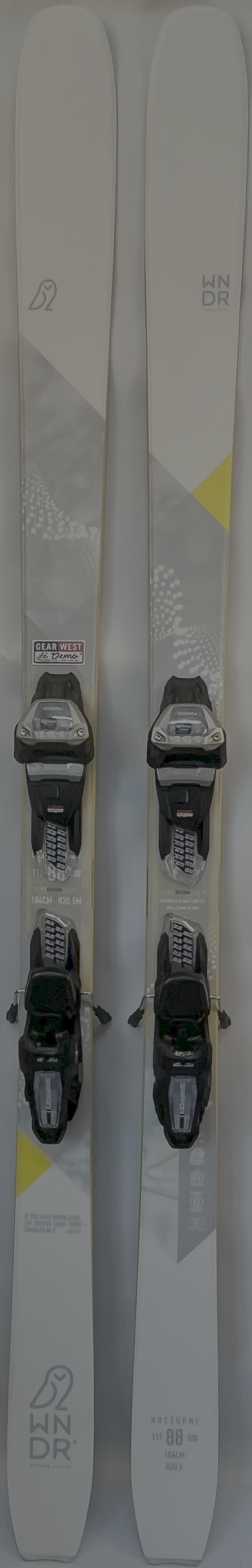 Load image into Gallery viewer, Demo WNDR Nocturn 88 184cm w/ Marker Griffon 13 Demo Bindings
