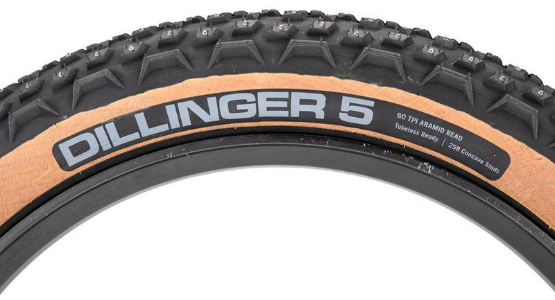 Load image into Gallery viewer, 45NRTH Dillinger 5 Tire - 26 x 4.6, Tubeless, Folding, Tan, 60tpi - Gear West
