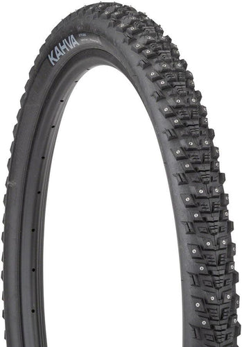 45NRTH Kahva Tire - 29 x 2.25, Tubeless, Folding, Black, 60tpi, 252 Concave Carbide Studs - Gear West