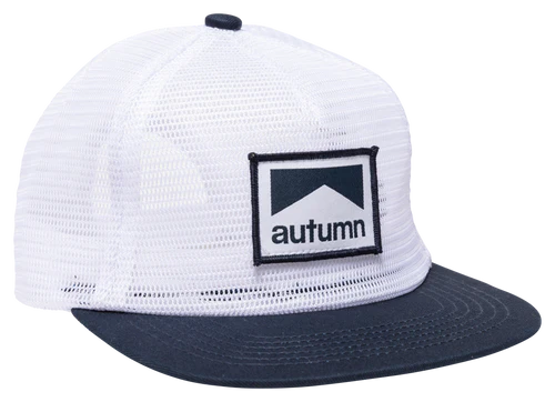 Autumn 5 Panel Snap Back Hat in White - Gear West