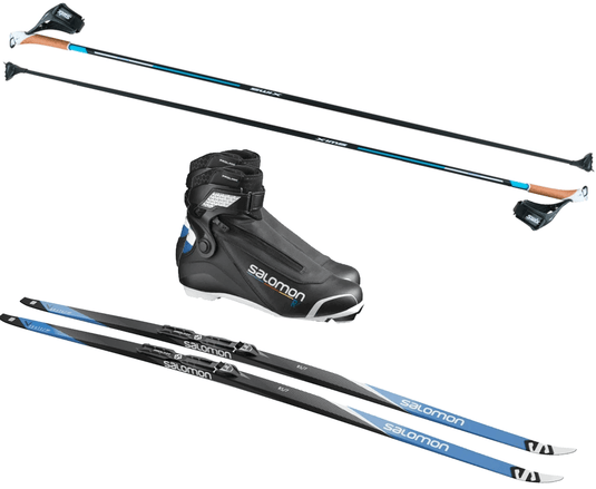 Beginner Skate Ski Package with Combi Boot - Gear West