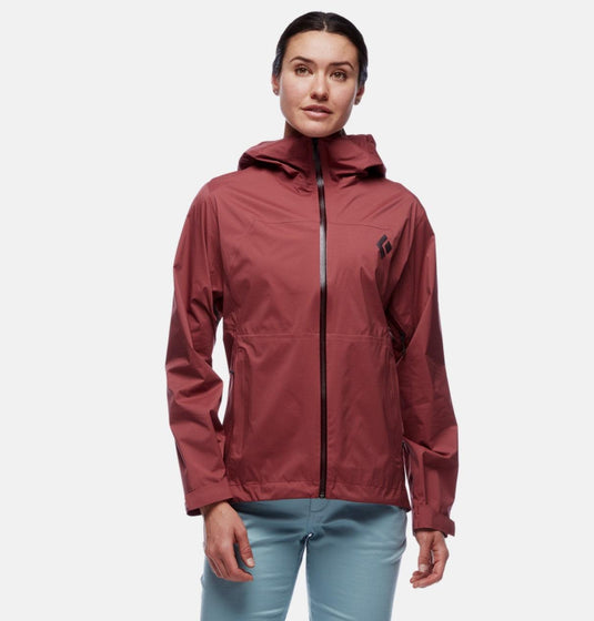 Black Diamond Womens Stormline Stretch Rain Shell Jacket