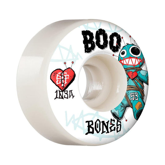 Bones Johnson STF V4 Voodoo 53mm White Skateboard Wheels - Gear West