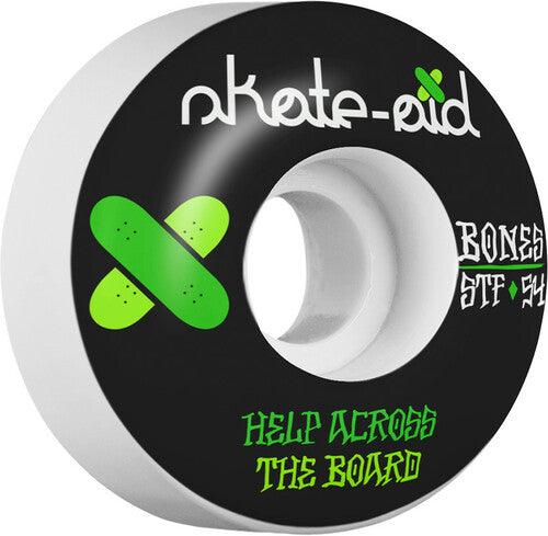 Bones STF Skate Aid Two 54mm 103A Skateboard Wheels - Gear West