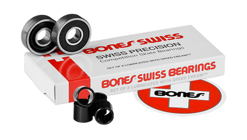 Bones Swiss Skateboard Bearings 8 Pack - Gear West